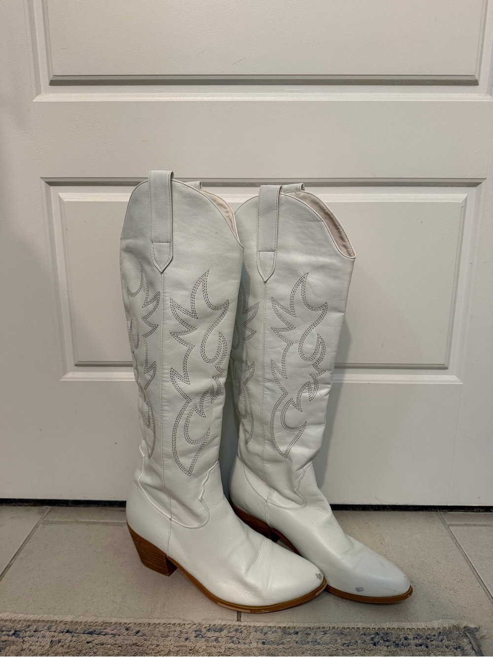 Billini White Over-The-Knee Western Boots